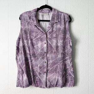 Hawaiian Reserve Top Womens 2XL Lightweight Casual Relaxed Beachy Summer Coastal